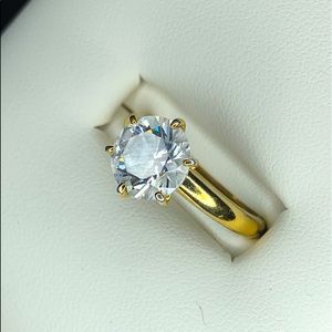 ‼️SOLD‼️Diamonique 3.00 cttw solitaire ring